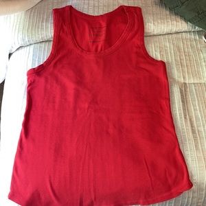 Charter Club. Red cotton tank top. Medium
